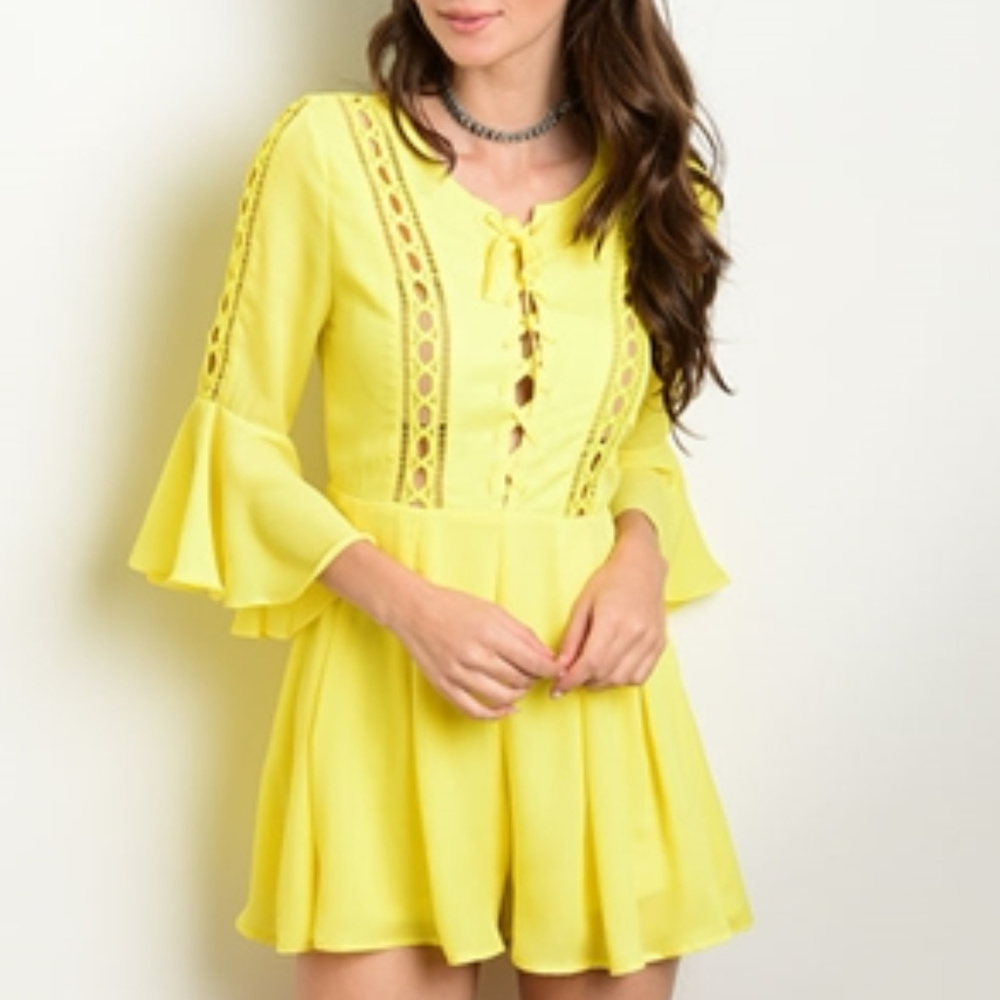 YELLOW ROMPER - Picture 2 of 3